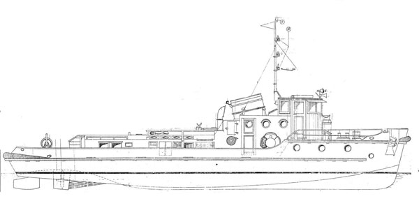 free scale model plans river tug