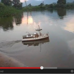 mistral rc model boat on action