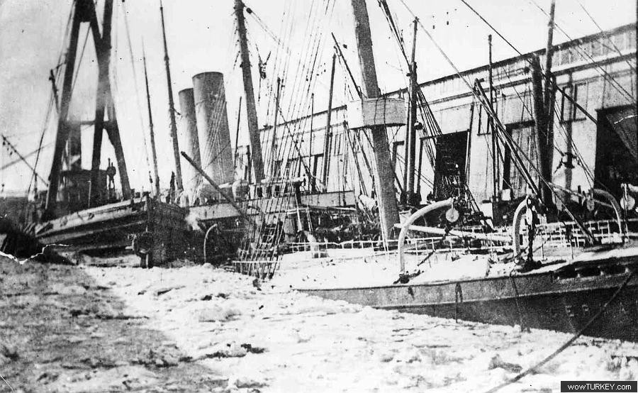 Germanic sunk at new york harbor