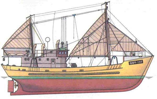 soviet B 25 trawler drawing
