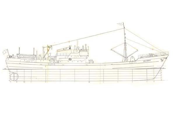 Ring Net Fishing Boat Model Plans - Underhill (UH650/652)