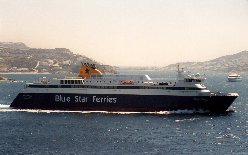 blue star ferry extreme manuever