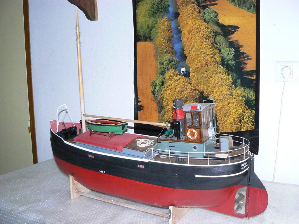 model ship clyde puffer of scotland. 
