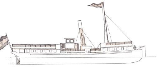 scale model ship plans for margitsziget danube river steam ferry budapest.
