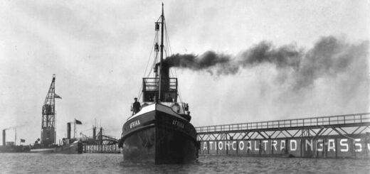 Scale model plans for steam tugboat afrika 1931